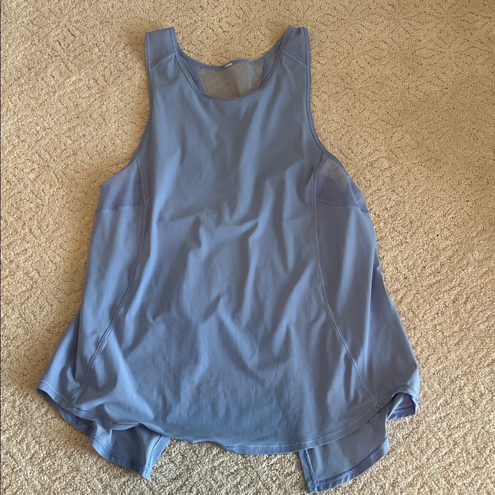 Lululemon Light Blue Tie Back Tank Top